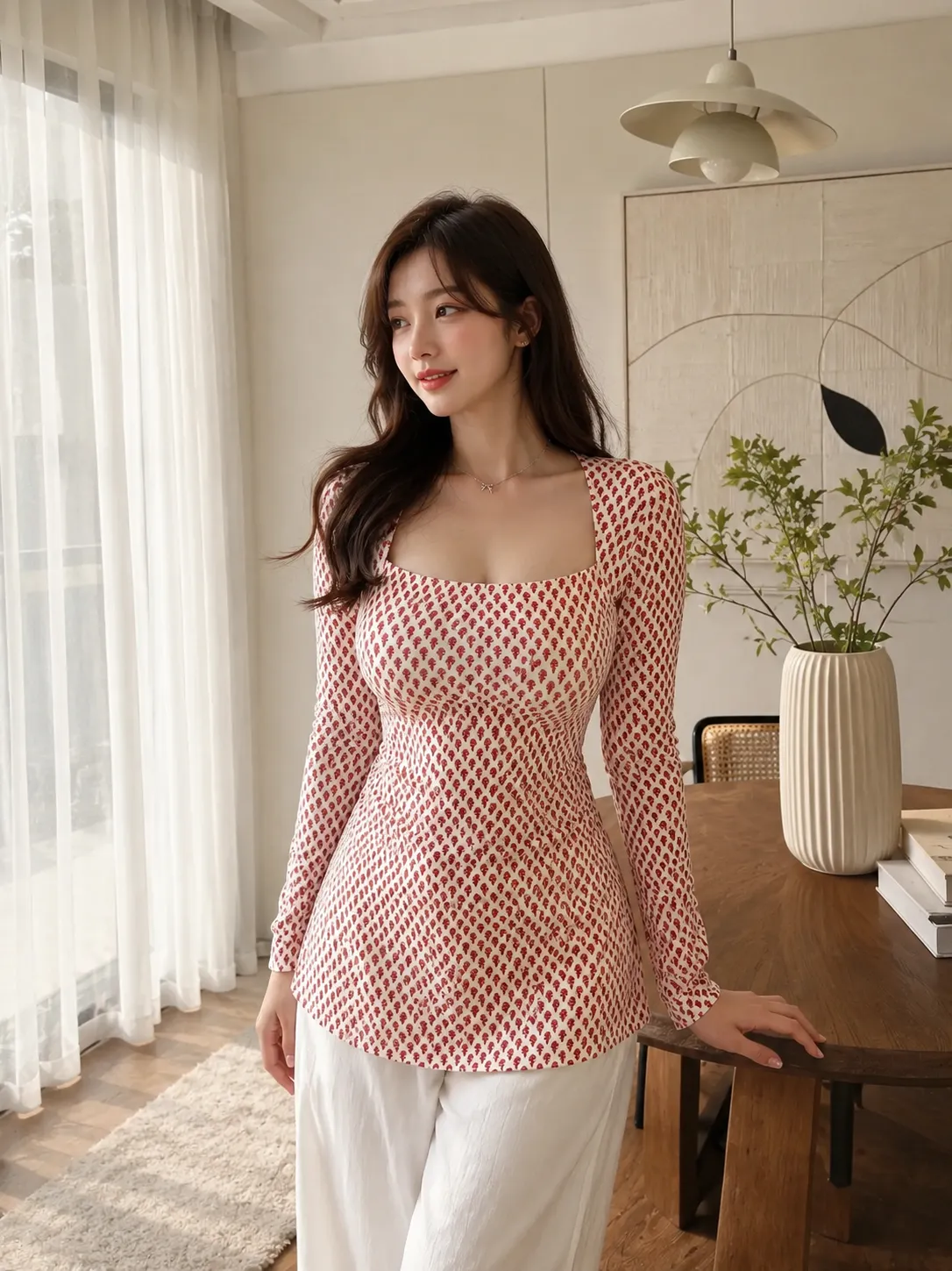 Premium Digital Block Printed Kurti