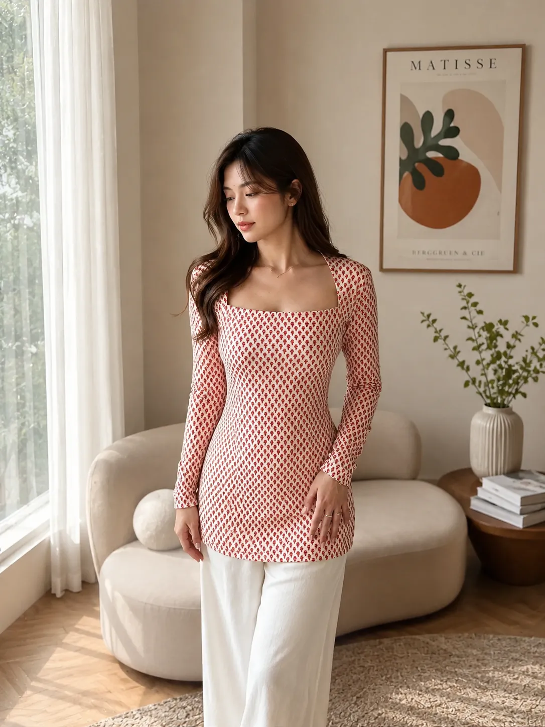 Premium Digital Block Printed Kurti